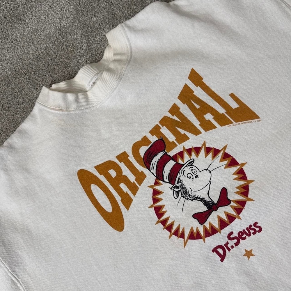 Vintage 1994 Dr. Seuss Cat in the Hat Crewneck Sweatshirt XL
